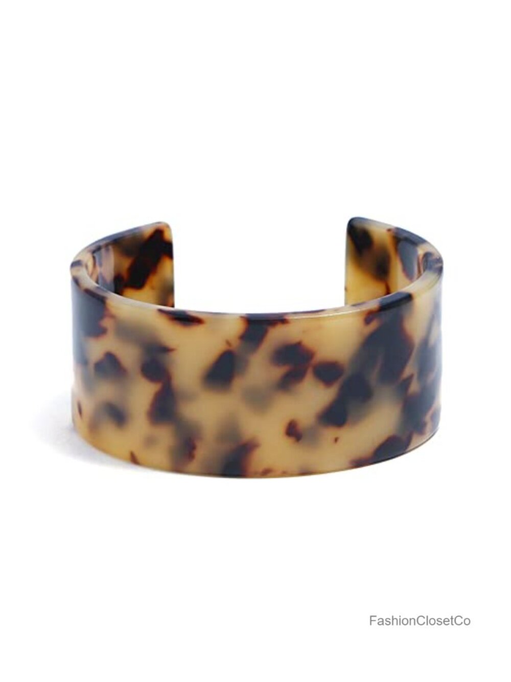 Vintage Chunky Resin Cuff Bangle Statement Floral Bracelet